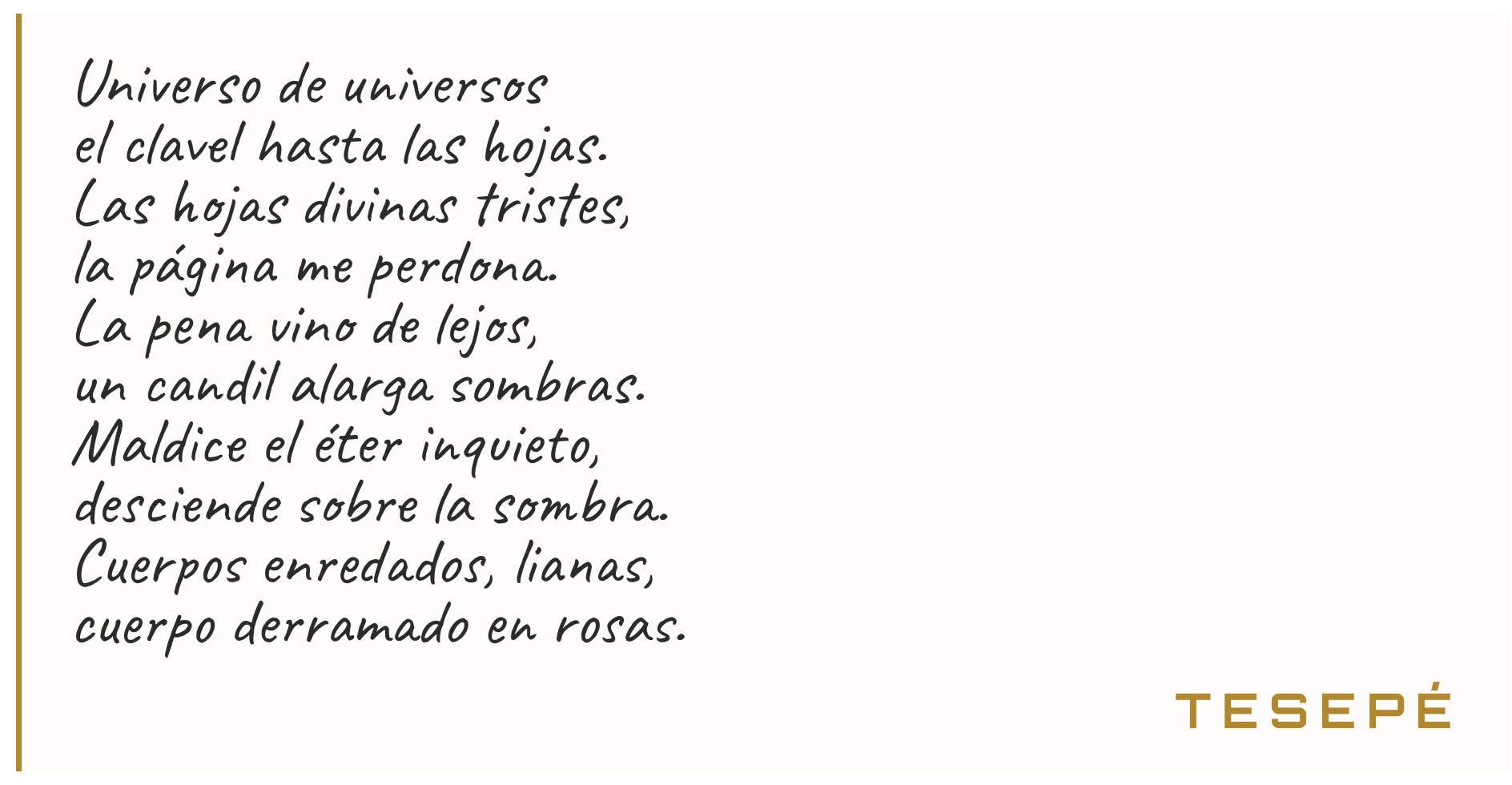 ¿Qué es poesía? ¿Y tú me lo preguntas? Poesía = Óptimo f(Tú)